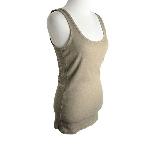 Hinge Ribbed Tank Top A Nordstrom Brand Green Medium - Picture 3 of 7